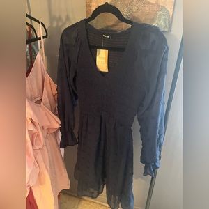 Navy blue petite dress